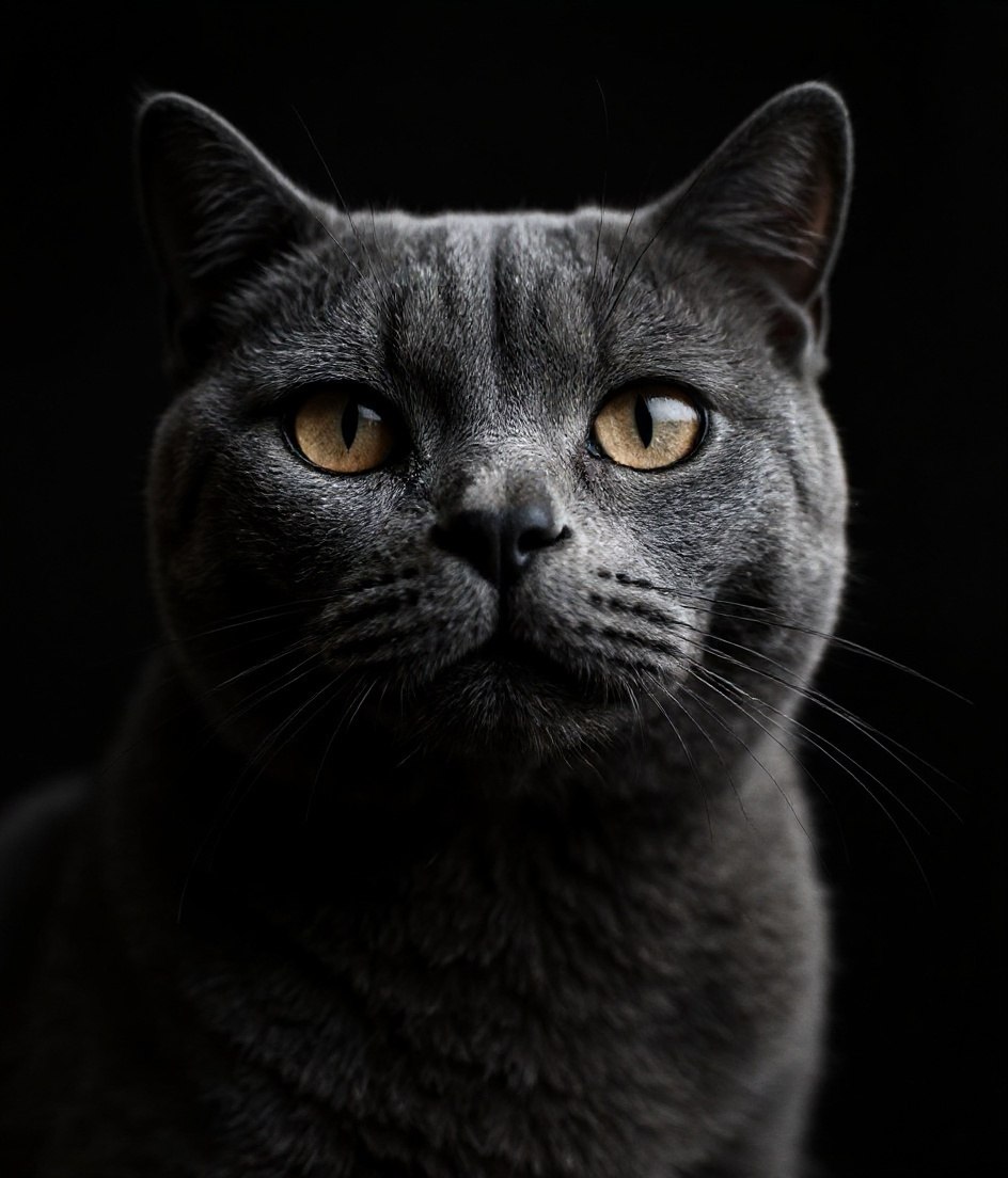 The Shorthair - Fine-Art B&W pet portrait