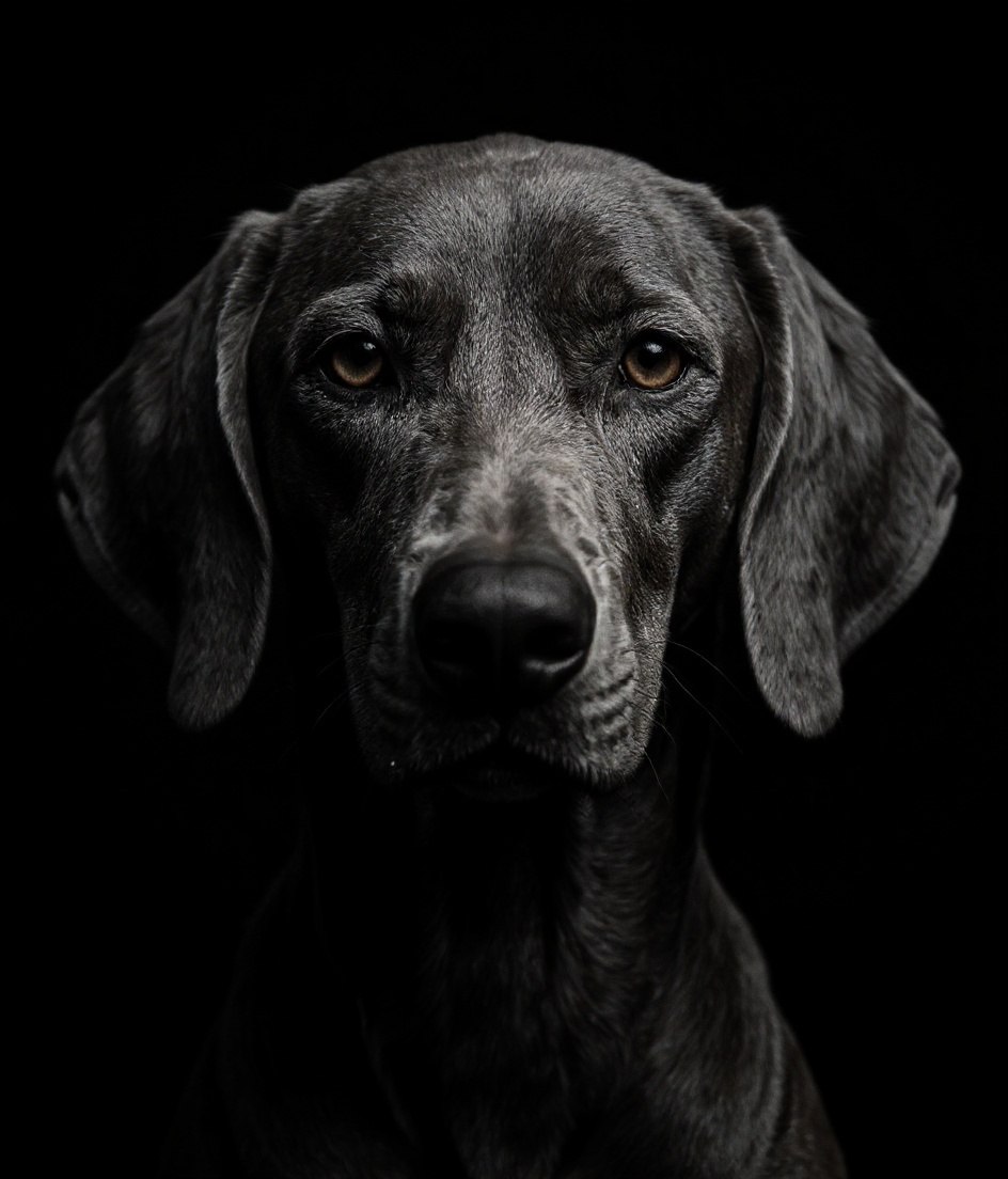 The Weimaraner - Fine-Art B&W pet portrait
