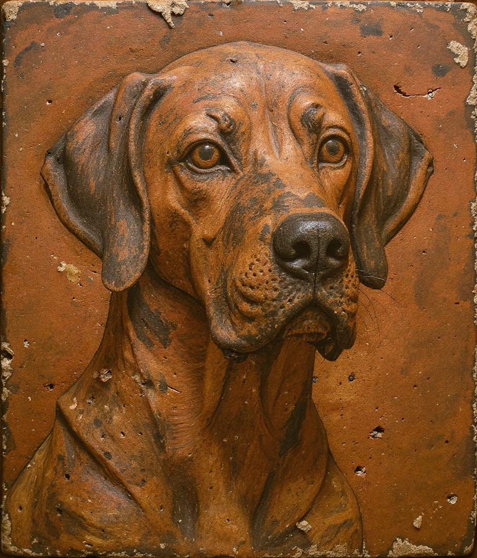 The Great Dane - Greek Fresco pet portrait