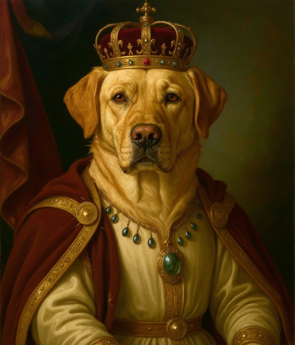 The Labrador - Royal Renaissance pet portrait