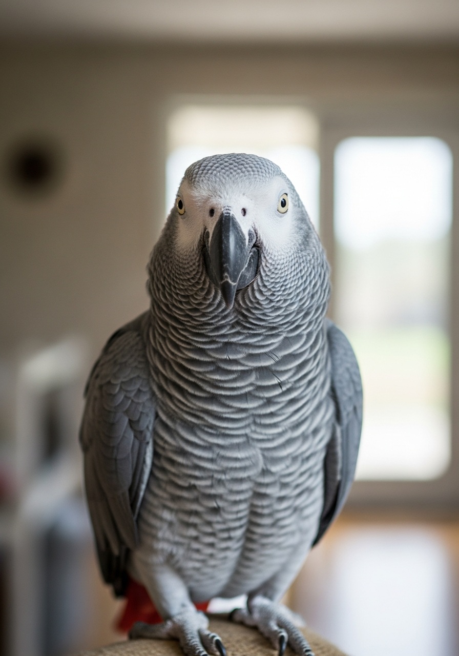 A real African Grey photo