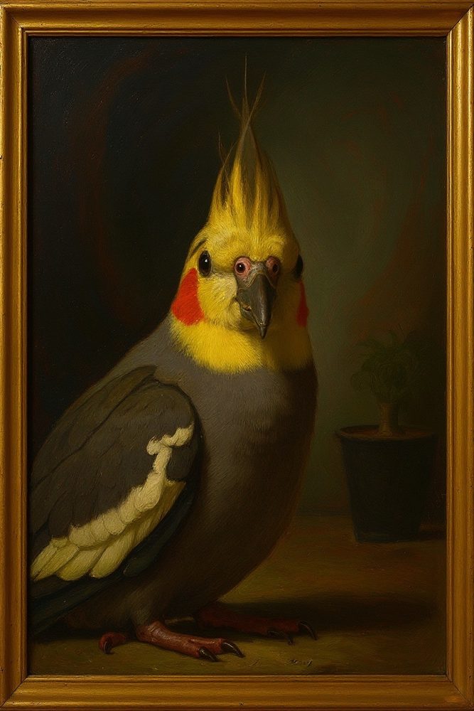 Classic Oil Cockatiel