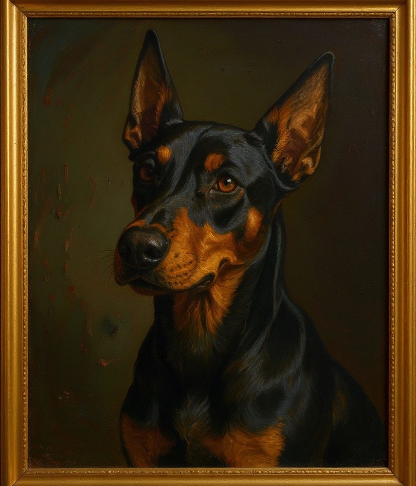 Classic Oil Doberman