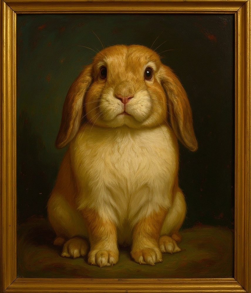 Classic Oil Lop Rabbit