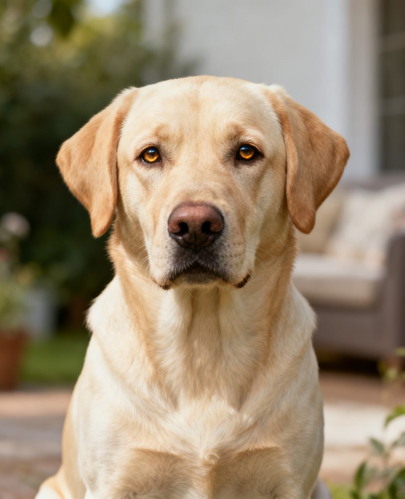 A real Yellow Labrador photo