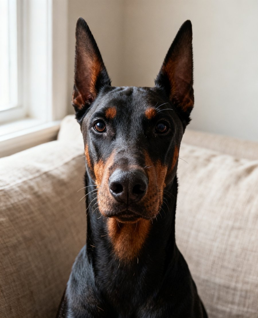 Doberman original photo